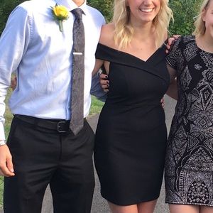 Black Homecoming Off The Shoulder Dress